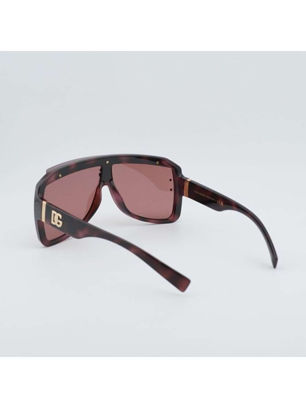 Dolce & Gabbana DG6205 347669 Sunglasses Havana Square Frame, Dark Violet Lenses - Picture 3 of 10